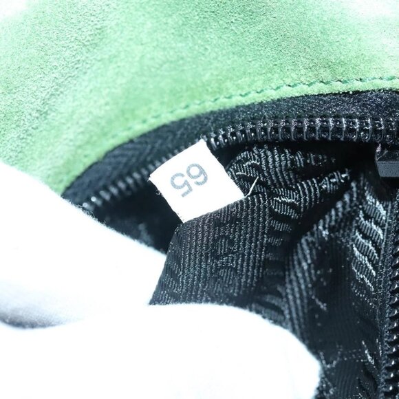 PRADA Shoulder Bag Knitted Fabrics Green Silver Auth 93808 - Picture 13 of 16